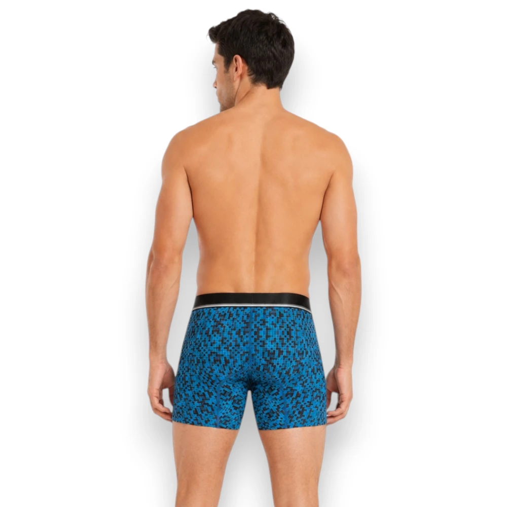 Bóxer Corte Medio Lycra Hombre Colombiano Hawai 42312 - Imagen 2