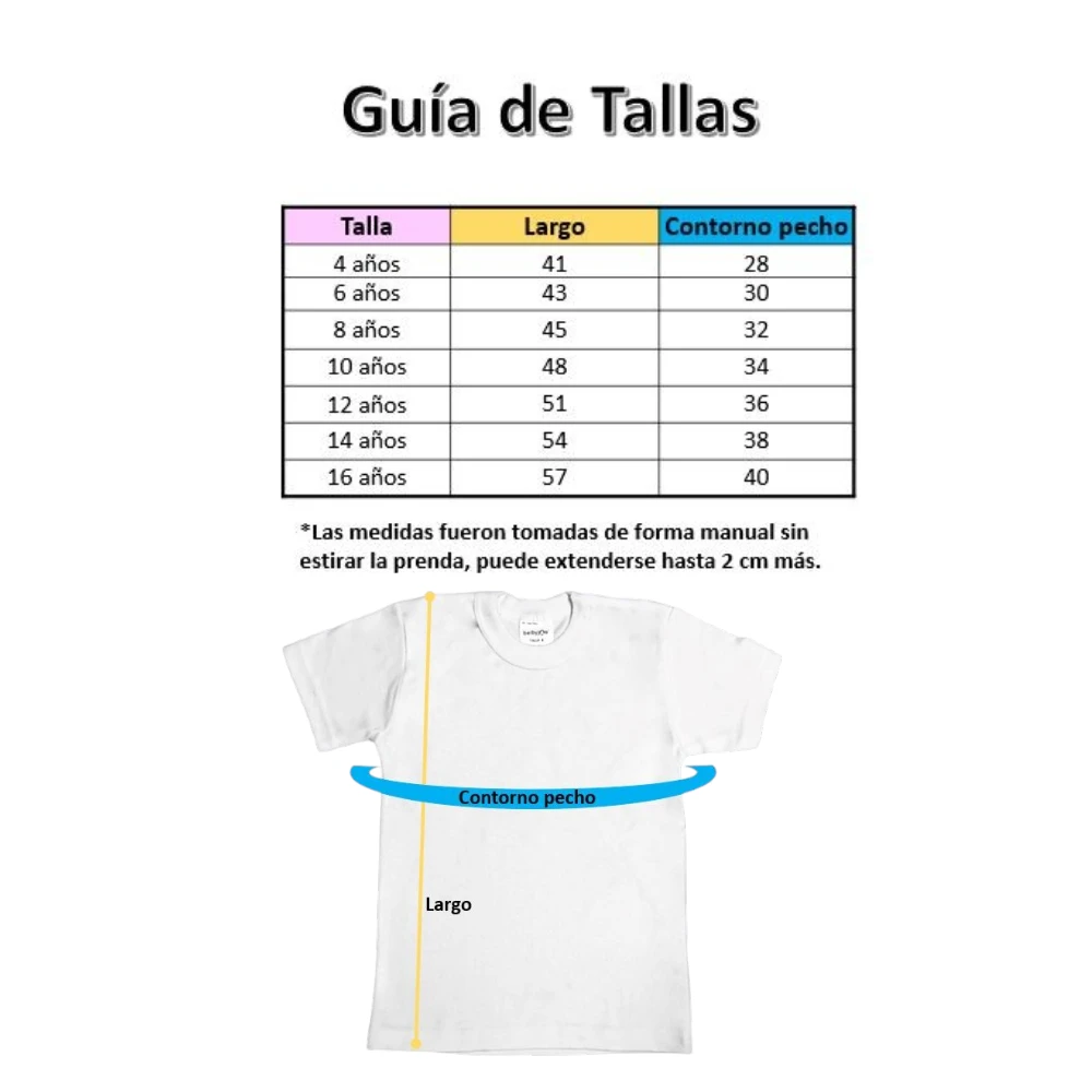 Guía de tallas