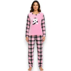pijama-polar-flannel-playera-oso-pantalon-dama-deborah-5372