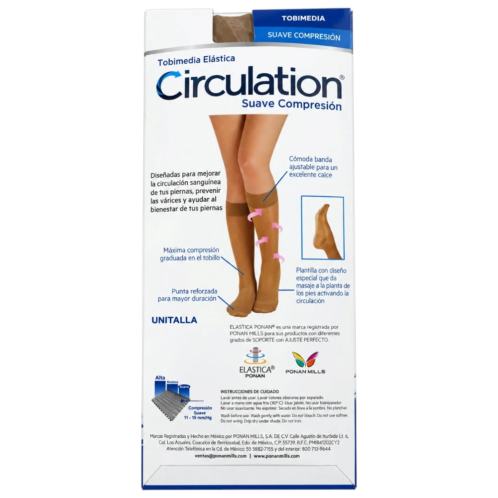 Tobimedia Elástica Suave Comprensión Circulation T8010 - Imagen 3